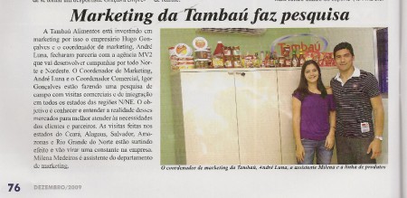 Marketing da Tambaú é notícia na Super Revista 